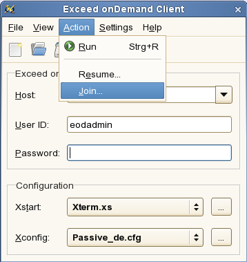 EoD-Client: Aktionen