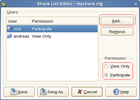 Share List Editor