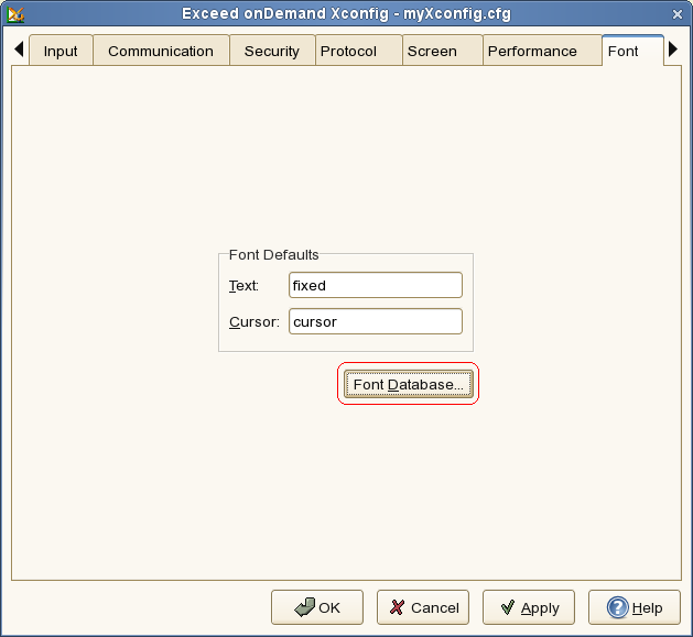 Xconfig - Fonts