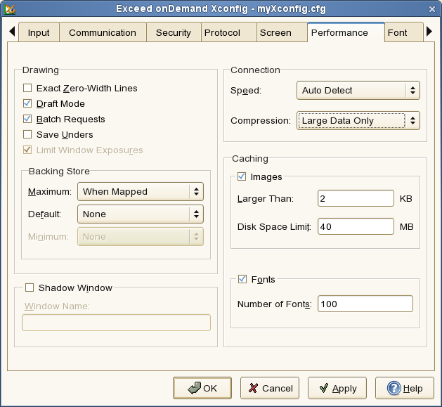 Xconfig - Performance