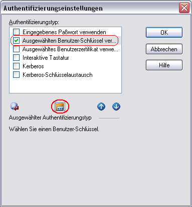 Xstart: Benutzerschl�ssel