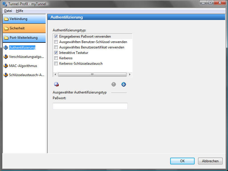 CSSH: Authentifizierung
