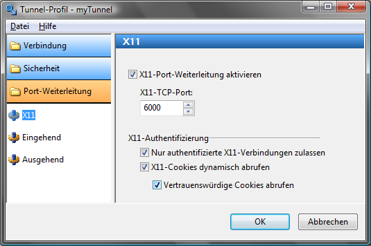 CSSH: X11-Forwarding