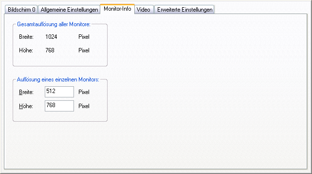 Xconfg: Monitor Info